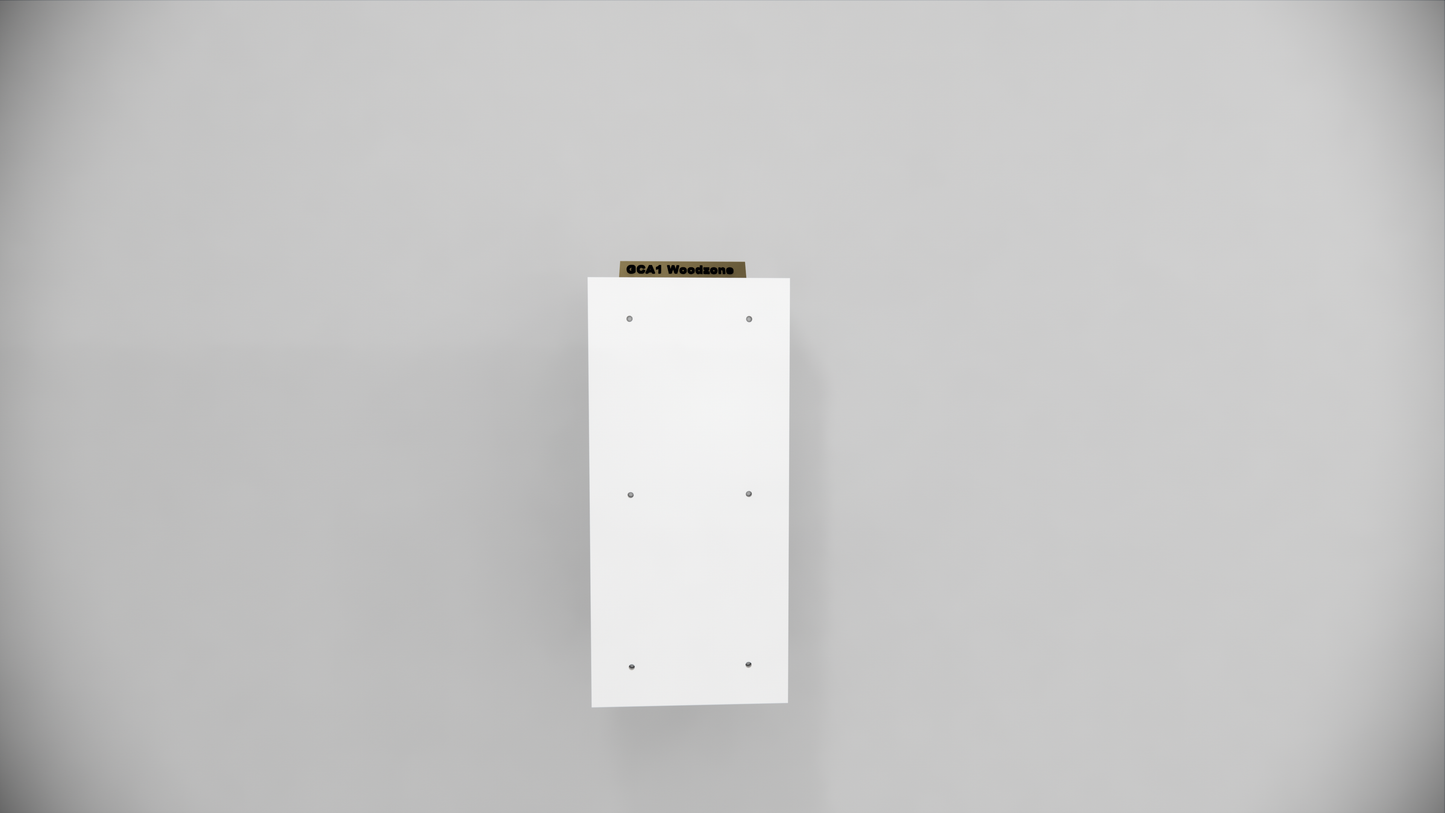 Modern Floating Cubby Nightstand - Vertical Wall Mounted Bedside Shelf with 2 Compartments