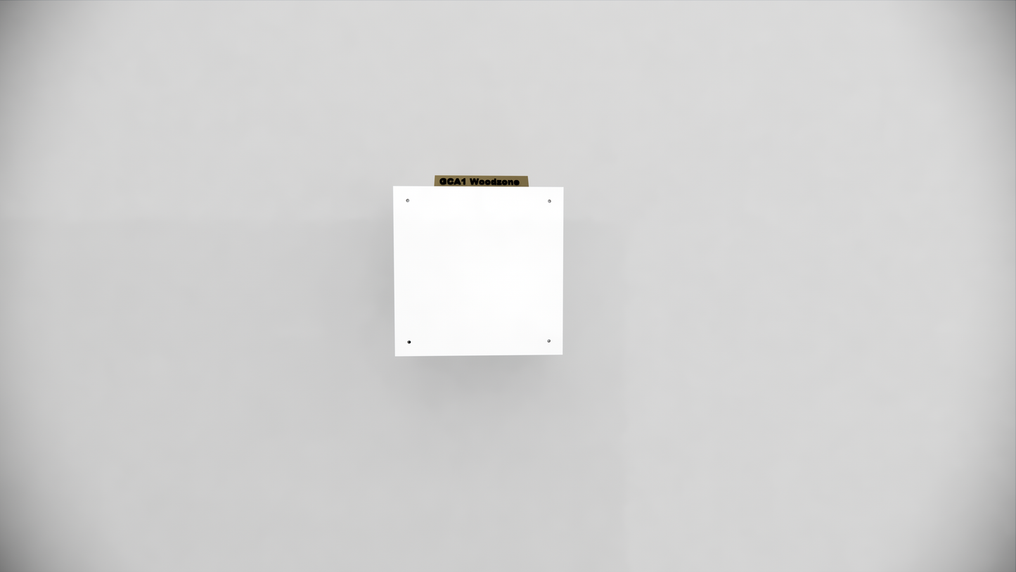 Modern Square Floating Nightstand - Minimalist Wall Mounted Bedside Cubby Shelf