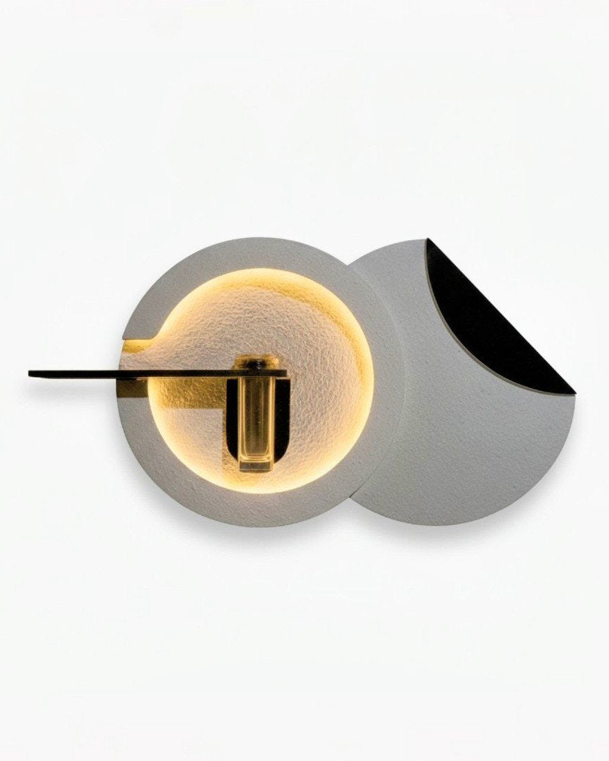 Modern Stucco Wall Lamp | Warm LED Wall Light for Home Decor DR Homes