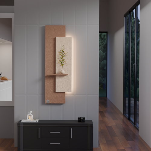 Decorative LED Wall Panel Light with Floating Shelf