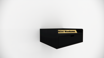 Modern Floating Nightstand with Drawer - Wall Mounted Bedside Table