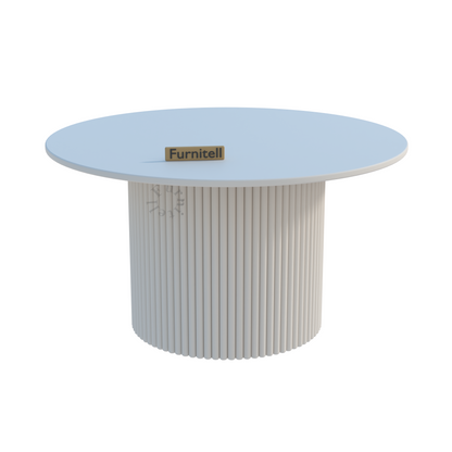 DR Homes Modern Round Solid Wood Coffee Table