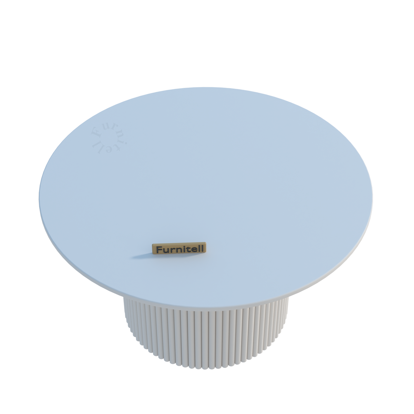 DR Homes Modern Round Solid Wood Coffee Table