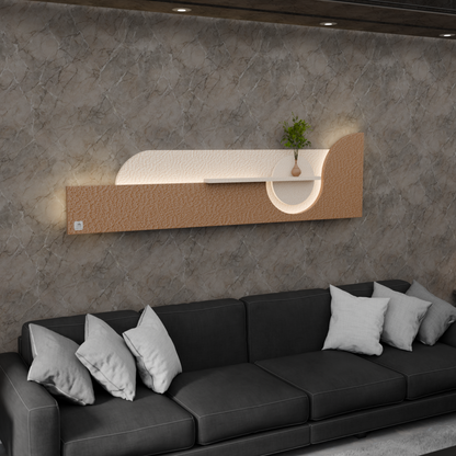 Modern Decorative LED Wall Shelf with Backlight
