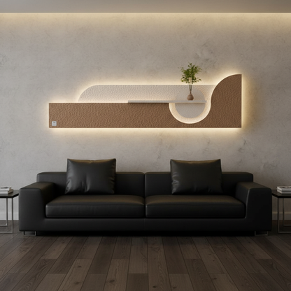 Modern Decorative LED Wall Shelf with Backlight