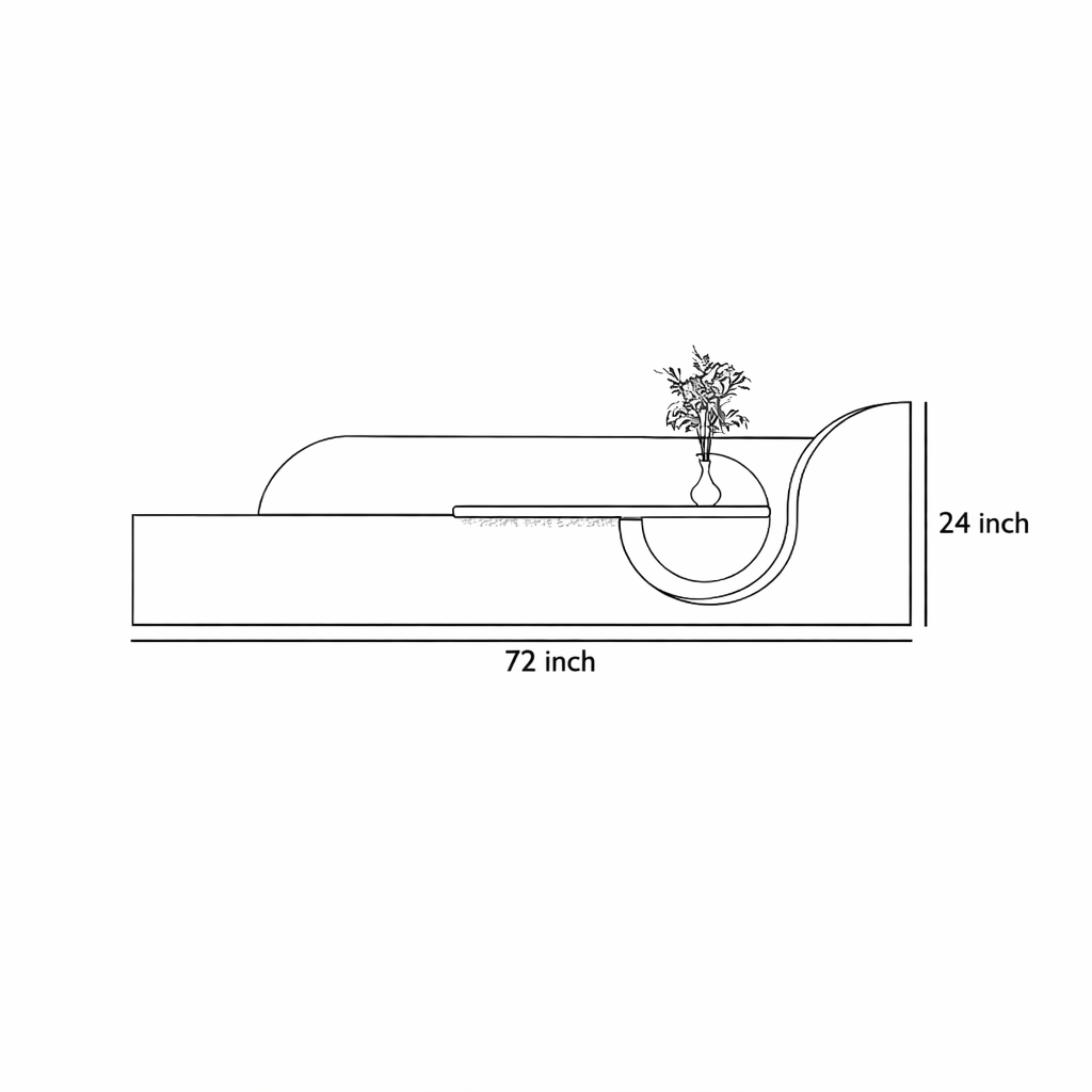 Modern Decorative LED Wall Shelf with Backlight