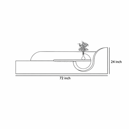 Modern Decorative LED Wall Shelf with Backlight