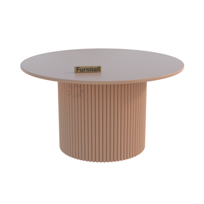 DR Homes Modern Round Solid Wood Coffee Table