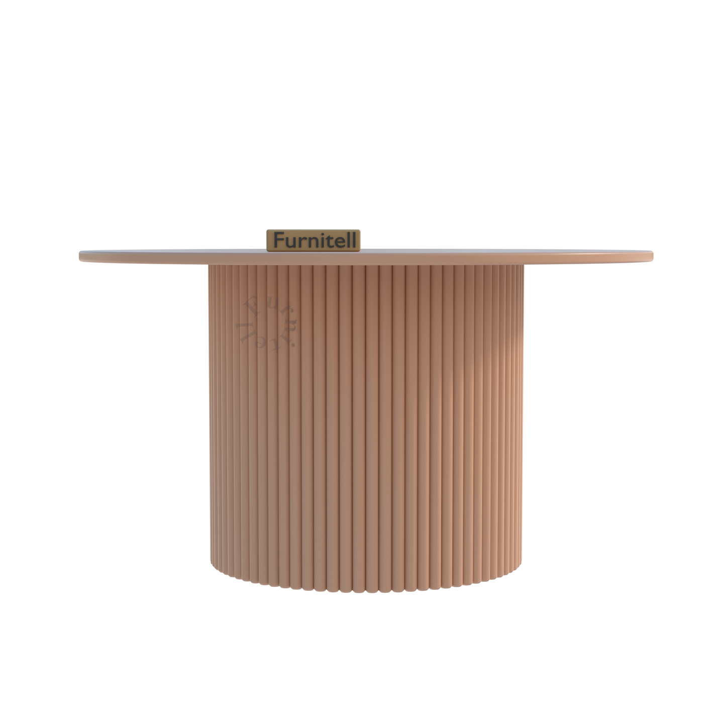 DR Homes Modern Round Solid Wood Coffee Table