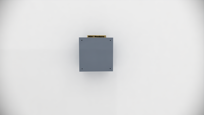 Modern Square Floating Nightstand - Minimalist Wall Mounted Bedside Cubby Shelf