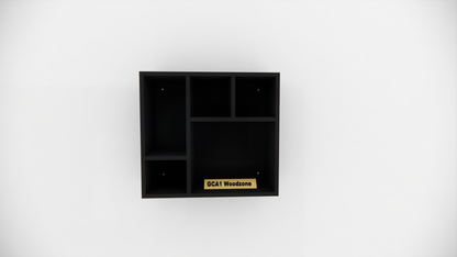 Modern 5 Compartment Wall Mounted Storage Display Shelf for Living Room