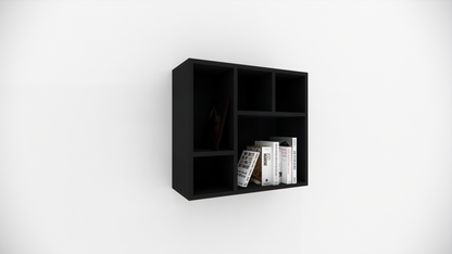 Modern 5 Compartment Wall Mounted Storage Display Shelf for Living Room