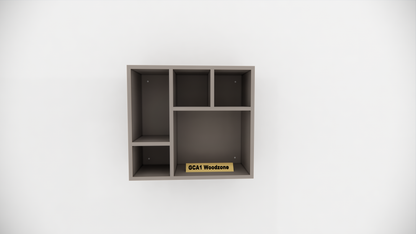 Modern 5 Compartment Wall Mounted Storage Display Shelf for Living Room