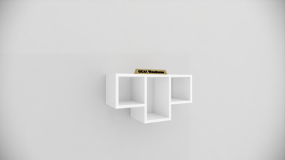Designer Multi Cube Wall Mounted Storage Display Shelf for Living Room
