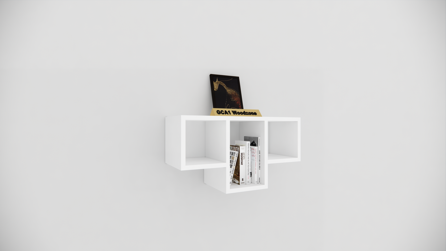 Designer Multi Cube Wall Mounted Storage Display Shelf for Living Room