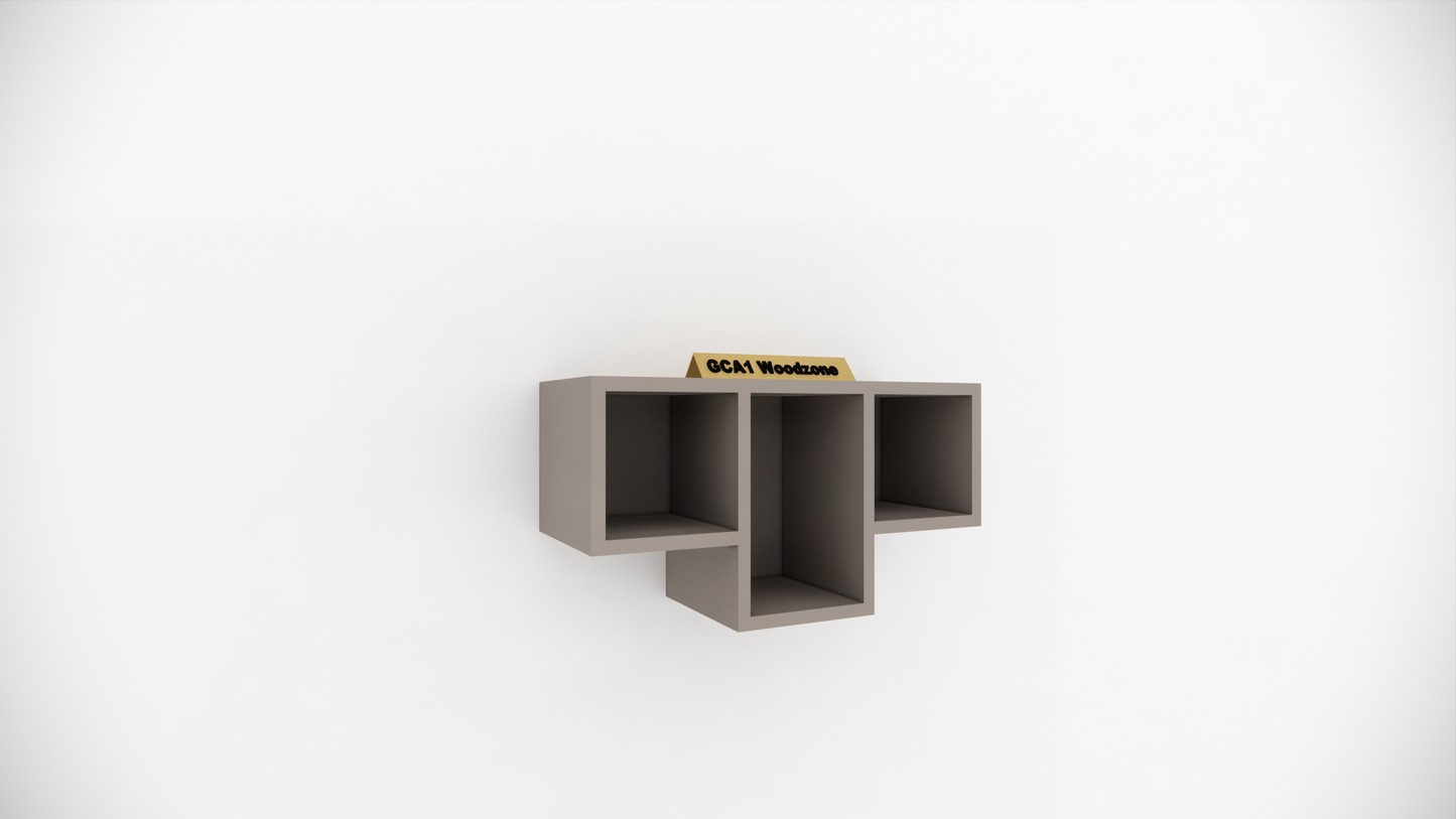 Designer Multi Cube Wall Mounted Storage Display Shelf for Living Room