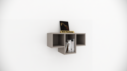 Designer Multi Cube Wall Mounted Storage Display Shelf for Living Room