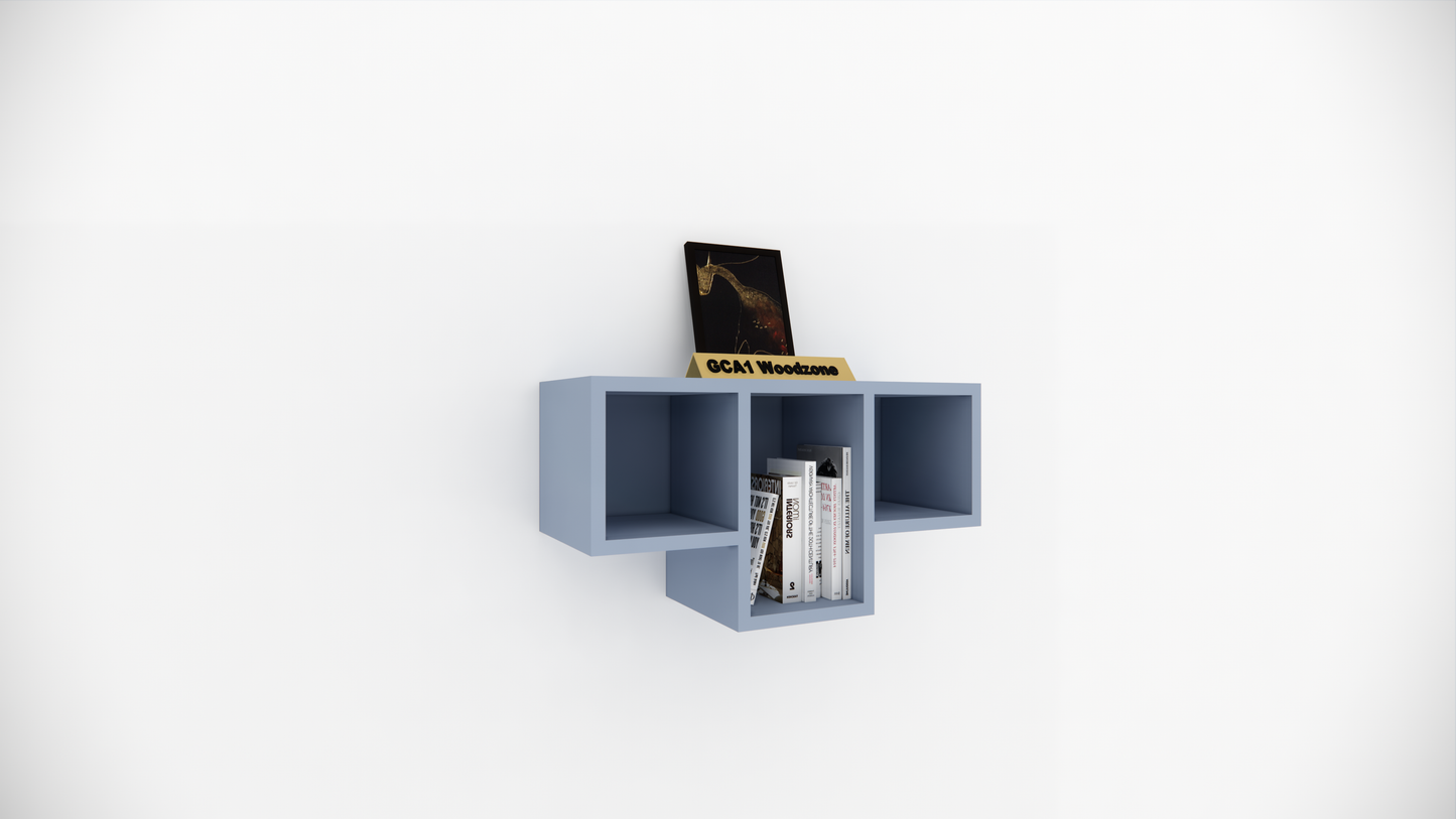Designer Multi Cube Wall Mounted Storage Display Shelf for Living Room