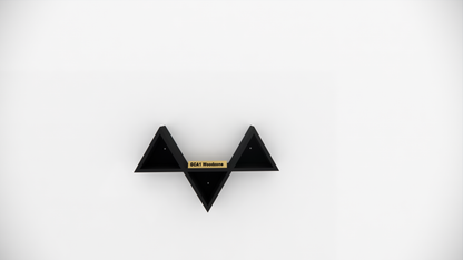 Geometric Triangle Wall Mounted Shelf for Living Room