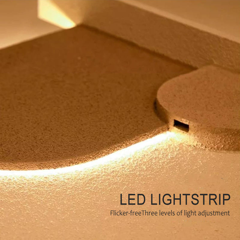 Sandstone LED Wall Art Panel with Pampas Shelf DR Homes