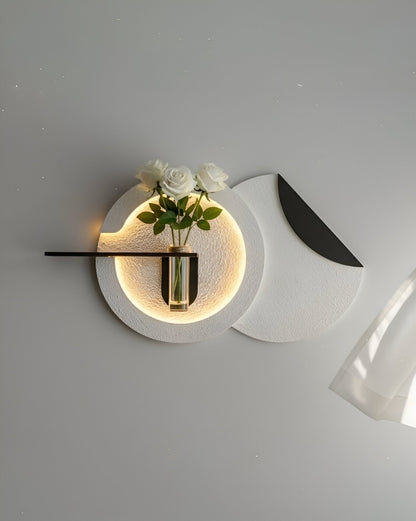 Modern Stucco Wall Lamp | Warm LED Wall Light for Home Decor DR Homes